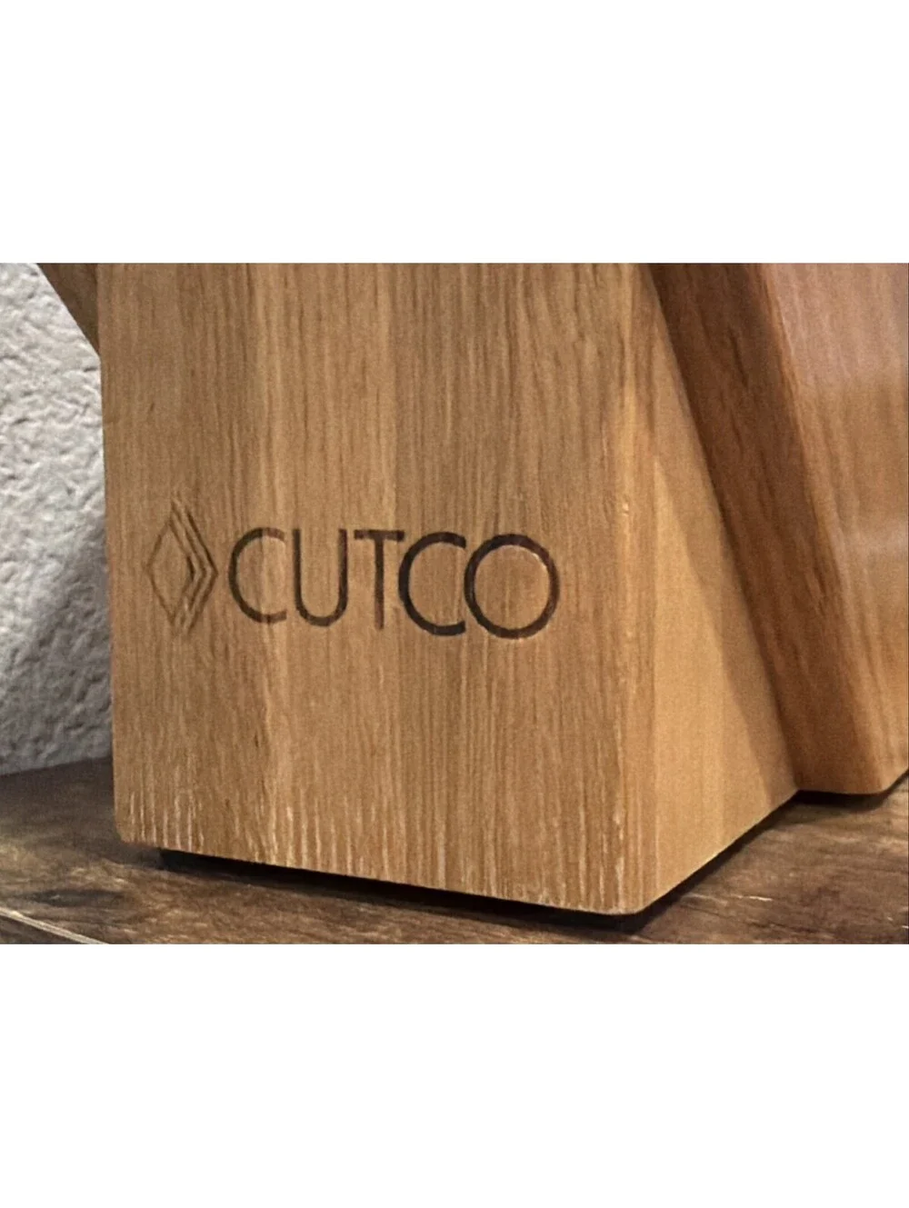 Cutco - 1743 Honey Oak - 7 Slot Wood KNIFE BLOCK ONLY for Galley Set